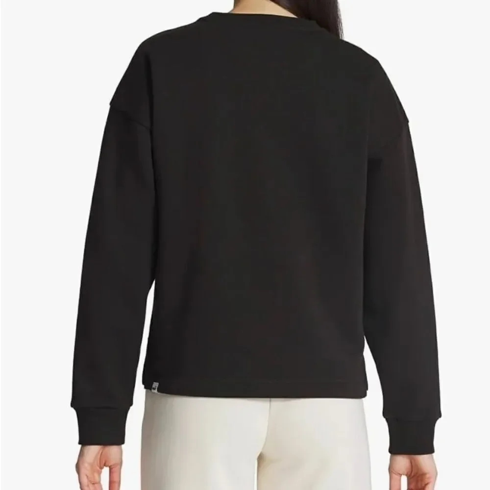 🔥 
PUMA Women's Fleece Crewneck Sweatshirt Badge (Black, size: Large 🎊 - Picture 4 of 5